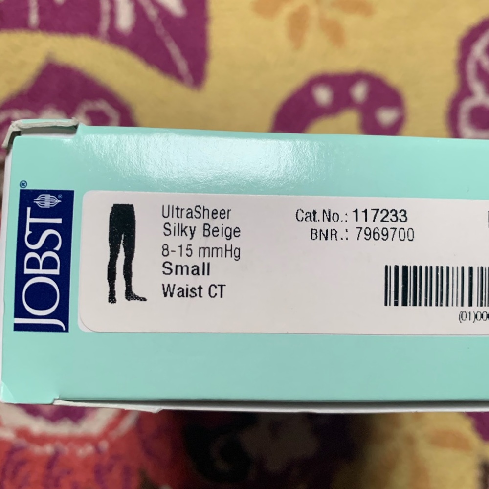 Silky Beige Size Small Compression Stockings - image 8